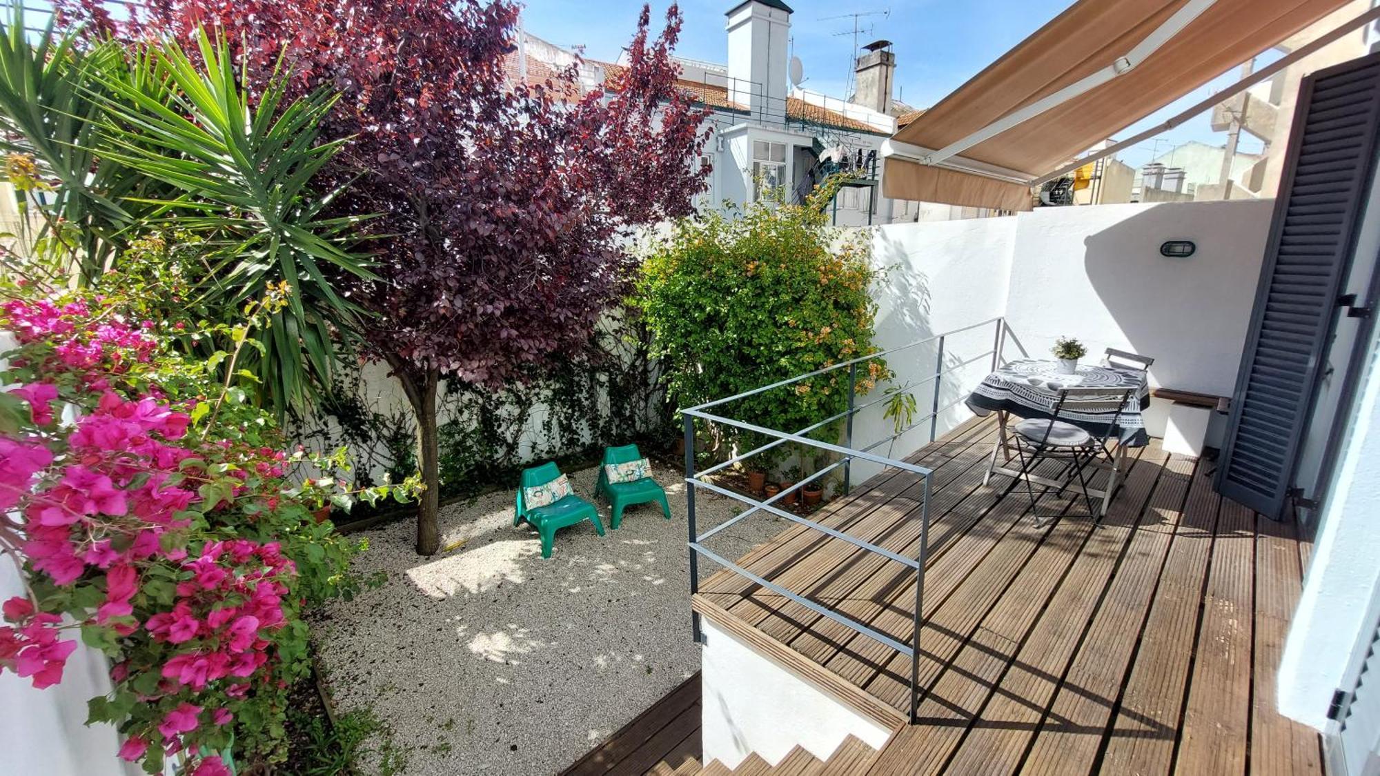 Apartment With Private Garden - Central Location Lisboa Ngoại thất bức ảnh